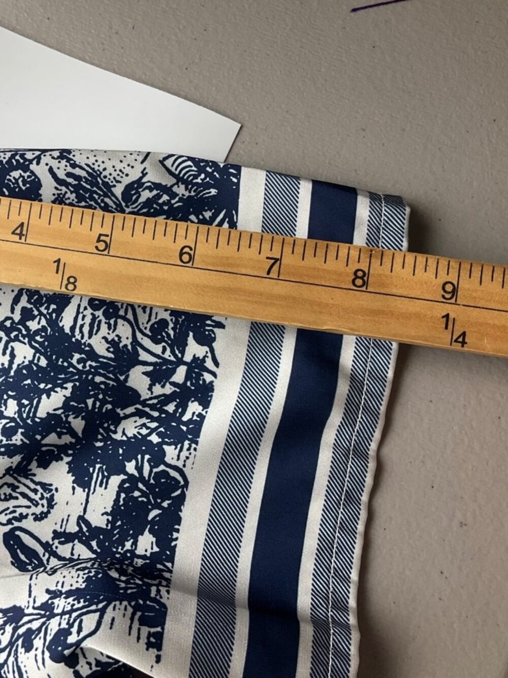 2CE Sleepwear Small 2-Piece Pajama Set Blue White Satin Toile French Cottage*Rea - Picture 11 of 16